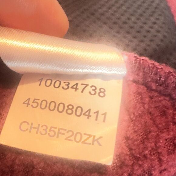 ARIAT Tek Softshell Fleece Lined Jacket Full Zip Wind Water Resistant Burgundy M - Picture 14 of 14